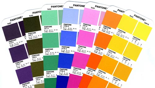 pantone color samples